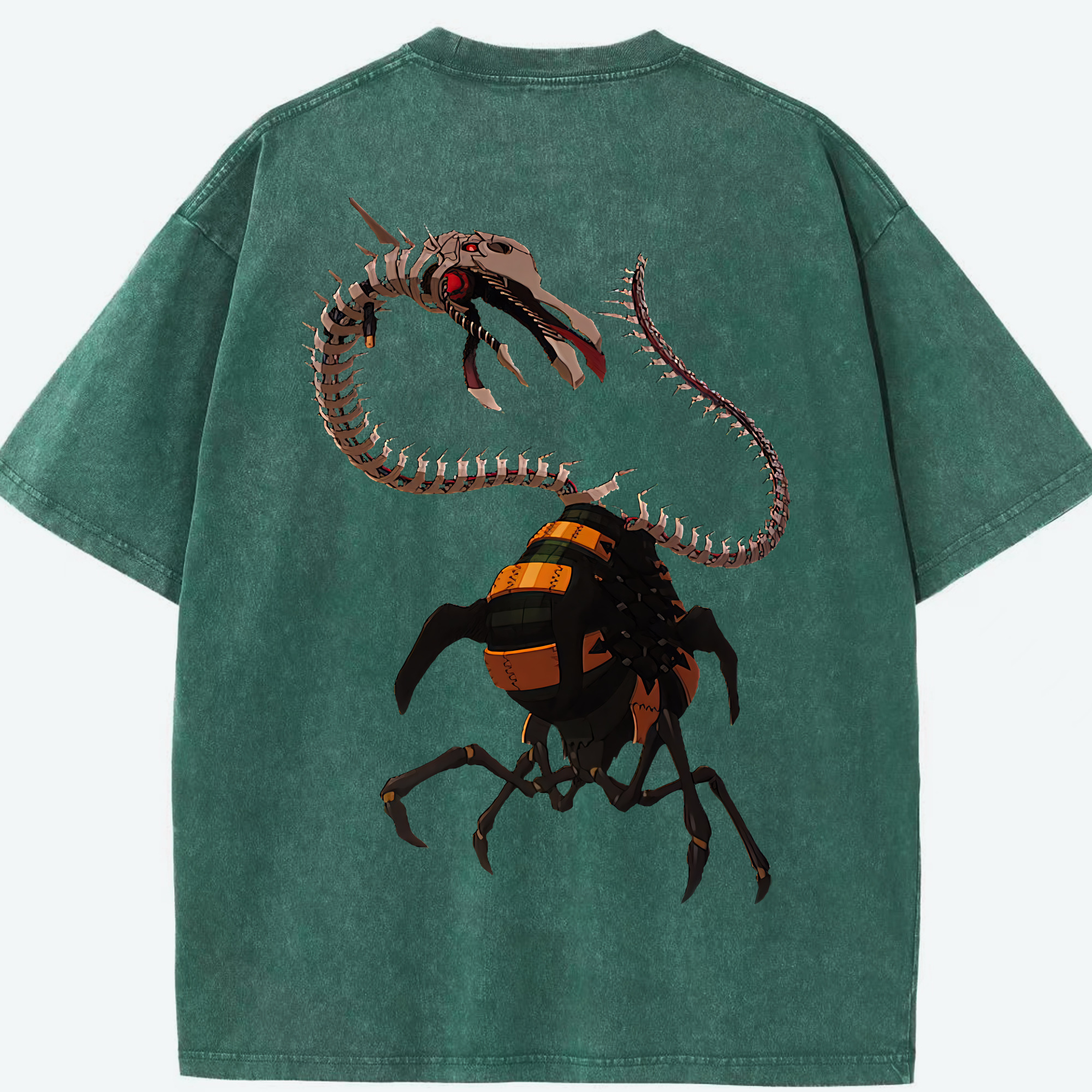 （画像用） EVA 新世紀エヴァンゲリオン 綿100% ヴィンテージ風 半袖Tシャツ（背面プリント）